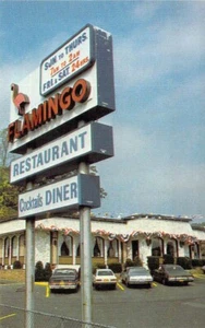 Tarjeta de visita de restaurante flamenco Yonkers de la década de 1980 2,25 x 3,5 #1 - Imagen 1 de 2
