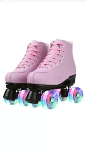 Woman Lady Roller Skates Double Line Skates Shoes Lady Adult Skating Rollers - Picture 1 of 1