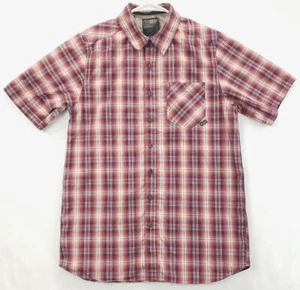 5.11 Tactical Shirt Mens Small Red White Plaid Pocket Short Sleeve Button Snap - Picture 1 of 14