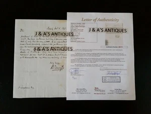Authenticated 1840 NJ Gov WILLIAM PENNINGTON Autograhed Letter To Abraham Suydam - Picture 1 of 11