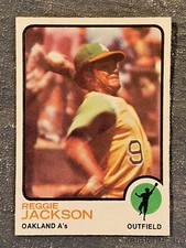 1973 TOPPS BASEBALL CARD, REGGIE JACKSON #255, A'S, CENTERED NEAR MINT GEM! #2