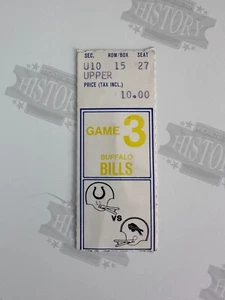 1977 Buffalo Bills at Baltimore Colts Ticket 10/2/77 OJ Simpson - Picture 1 of 2