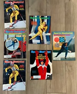 Lot of 6 Sports Illustrated~Winter Olympics Issues~1972 (1) 1976 (3) 1980 (2) - Picture 1 of 9