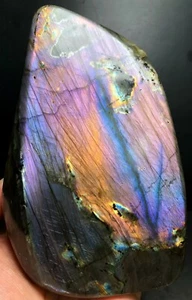 955g AAA+++Madagascar Purple Labradorite natural crystal polishing stone X118 - Picture 1 of 9