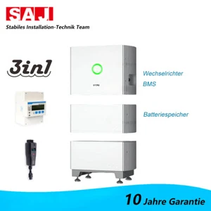 SAJ HS2 Hybrid Wechselrichter 10kW Stromspeicher Batteriespeicher 10 kWh 3-in-1 - Bild 1 von 14