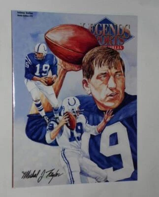 REVISTA DEPORTIVA JOHNNY UNITAS LEGENDS # 1 EDICIÓN HOBBY COMO NUEVA # 79 LOTE DE 2 HOF Foto 1 de 4
