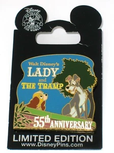 LE Disney Pin✿ Lady & the Tramp 55th Anniversary 1955 C'mon Pidge Brick Wall HTF - Picture 1 of 5