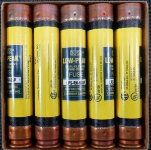 Cooper Bussmann LPS-RK-60SP 60A 600VAC Class RK1 Fuse - Lot of 6 - Picture 1 of 5