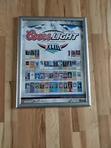 Letrero de cerveza Coors Light Super Bowl XLIII 2008 Steelers NFL bar fútbol americano - Imagen 1 de 9
