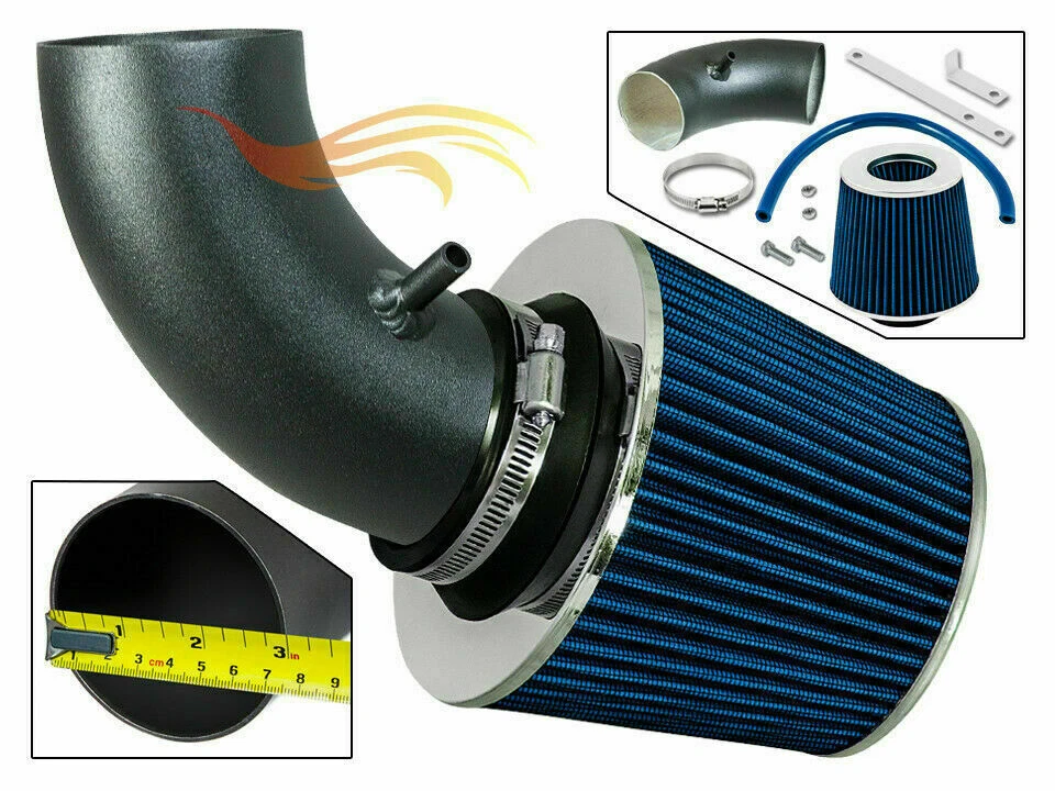 RW BLUE Ram Air Intake Kit Systems For 03-06 Chrysler PT Cruiser 2.4L Turbo Kit - Image 1 of 1