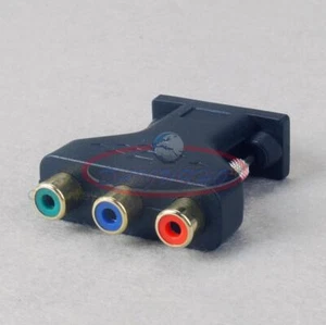 Componente RCA YUV YPbPr Video a VGA Estilo D-sub HD 15 pines Adaptador de video 1 pieza - Imagen 1 de 3