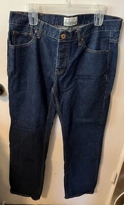 Aeropostale 36x32 Bowery schmale gerade Jeans Denim dunkel gewaschen in toller Form - Bild 1 von 9