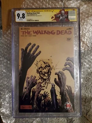 The Walking Dead  Comic #163 CGC 9.8 SS ALE GARZA SIGNED & SKETCHED 2017 - Image 1 of 4