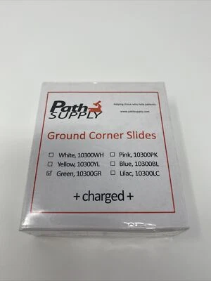 Path Supply Ground Corner Slides +Charged+ Green, 10300GR 40x Boxes Available - Image 1 of 4