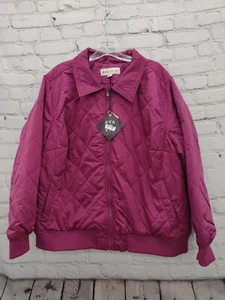 Ava & Viv Women's Purple XL Quilted Jacket - Picture 1 of 5