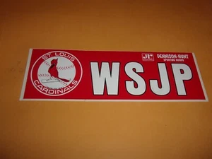 ST. LOUIS CARDINALS BASEBALL 1990 TEAM AUTOAUFKLEBER/AUFKLEBER WSJP - Bild 1 von 2
