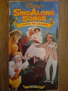 Disney Sing Along Songs Vol 9 I LOVE TO LAUGH Mary Poppins VHS Video Tape 1991 - Imagen 1 de 3