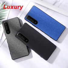 For Sony Xperia 1 IV 5 IV 10 III ACE IV Luxury Hybrid Cloth Leather Case Cover