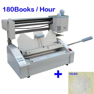 A4 Book Binding Machine Hot Glue Book Binder +10LBS Hot Melting Glue Pellets New - Picture 1 of 14