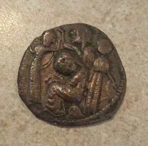 Artuqids of Mardin Husam al-Din Yuluq Arslan AE Dirhem Antique Arabic Coin. - Picture 1 of 2