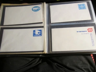 LOTE DE 96 EUA CAPAS DE SELOS CARTÕES POSTAIS E ENVELOPES EM RELEVO EM PERFEITO ESTADO - CAIXA C - Imagem 1 de 4