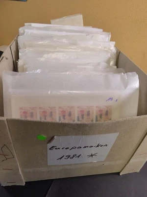 Cept 1981, Lagerschachtel ex SIEGER Archiv, **/MNH, enorme Mengen div. Sorten - Image 1 of 4