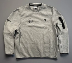 Nike Sportswear Golden State Warriors Mens Tech Fleece Sweater Grey Sz XXL 2XL - Picture 1 of 23