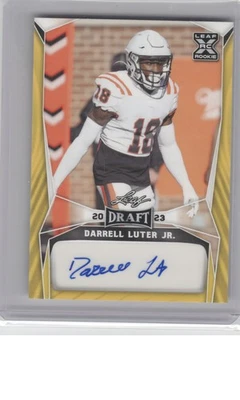 2023 Leaf Draft #BA-DLJ Darrell Luter Autographs Gold B14R4C155 - Image 1 of 2