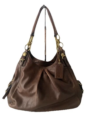 Bolso Coach Vintage 15742 Bolso Hobo de Hombro Madison Cuero Marrón Envejecido LEER - Imagen 1 de 4
