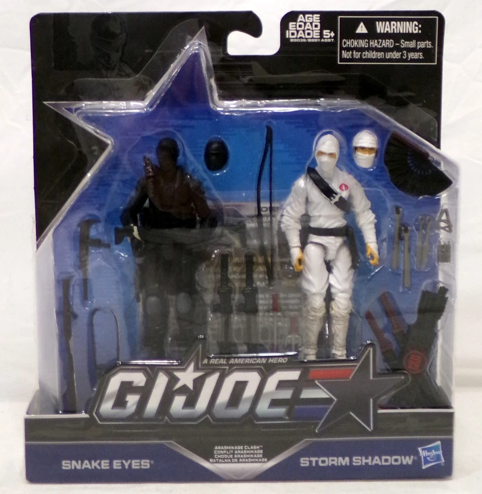 G.I. 2016 Joe 50 Aniversario Snake Eyes vs Storm Shadow Figura 4" Paquete de 2 Nuevo Foto 1 de 4