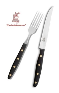 Herder Windmühle Steakbesteck Steak-Besteck Seakmesser Gabel 2 tlg, Griff: POM - Bild 1 von 1