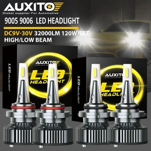 4X 9005 9006 LED Headlight Kit High Low Beam 700% Super Bright 6500K White Bulbs - Imagen 1 de 16
