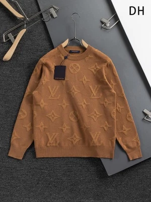 Hombre Logo Completo Otoño Camiseta Manga Larga Suéter Marrón 15 Foto 1 de 4