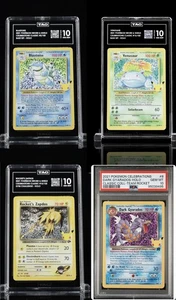 2021 Pokemon Celebrations Blastoise, Venusaur, Rockets Zapdos, Dark Gyarados 10s - Picture 1 of 5