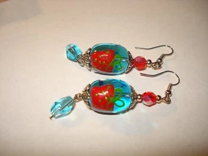 Paquete de regalo de Navidad de cristal de vidrio pendientes nuevos - Imagen 1 de 4