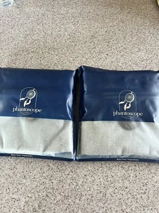 Set of 2 Phantoscope 22”x22” Gray Linen, Burlap Pillow Covers Accent, Decor - Picture 1 of 4