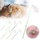 Funny Cat Stick Handmade cat teasing Sticks Kitten Toy Bell N EW Small With O6