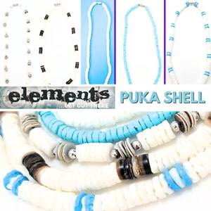 Retro Necklace Surfer Puka Shell Jewellery Men Women Hippie Boho Festival Ethnic - Picture 1 of 61