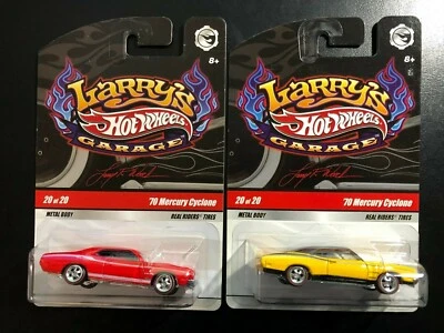 Hot Wheels Larrys Garage Lot of 2 - 70 Mercury Cyclone CHASE - Metal, RL's, RR's - Image 1 of 4