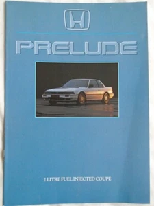 Honda Prelude 2 litre Fuel Injected Coupe brochure Jun 1986 UK market - Picture 1 of 1