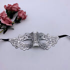 Lace Masquerade Eye Mask BLACK Gothic Fancy Dress Ladies Hen Party Halloween +