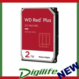 Western Digital 2TB WD Red Plus NAS Hard Drive 3.5-Inch -Transfer Rate up to 215 - Picture 1 of 1