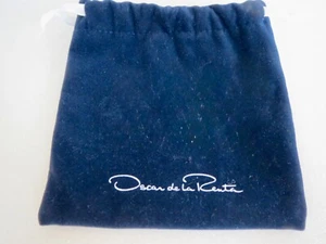 Oscar de La Renta Velour Jewelry Pouch Drawstring Dust Bag 5.5" by 5.75" - Picture 1 of 5