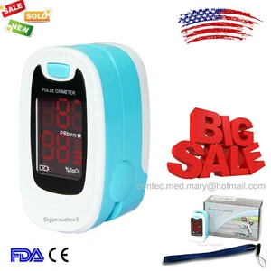Oxímetro de pulso de punta de dedo LED SpO2 medidor de oxígeno en sangre ritmo cardíaco monitor de paciente - Imagen 1 de 11