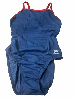 Traje de baño Speedo Endurarance Plus de una pieza para mujer talla 10/36 nuevo con etiquetas azul con rojo Foto 1 de 4