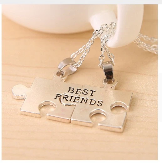+  COLLANA BEST FRIENDS PUZZLE 2 PZ MIGLIOR AMICA AMORE AMICIZIA IDEA REGALO - Immagine 1 di 1