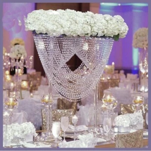 Acrylic Wedding Centerpiece Flower Stand Wedding Pillar Wedding decor/flowers - Picture 1 of 8
