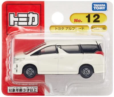 TAKARA TOMY Tomica No.12 Toyota Alphard (Blister Pack) Diecast Miniature Car NEW - Image 1 of 4