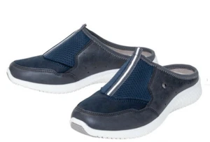 Slipper footflexx Sabots Schuhe blau Gr. 41 Damen Pantolette - Bild 1 von 2
