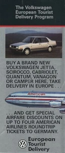 AUTO Brochure (1986) VW EUROPEAN TOURIST DELIVERY OF - Picture 1 of 3